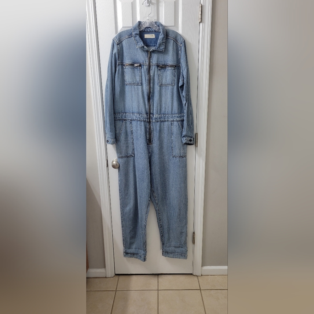 Lucky Brand Denim Boiler Jumpsuit XL